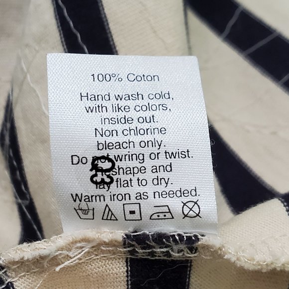 J. Crew Factory Black Tan Striped Sequin Confetti Pullover Knit Cotton Top Sz S - Picture 11 of 12